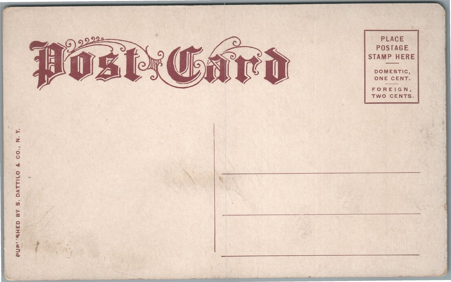 CONEY ISLAND NY LUNA PARK PROMENADE ANTIQUE POSTCARD