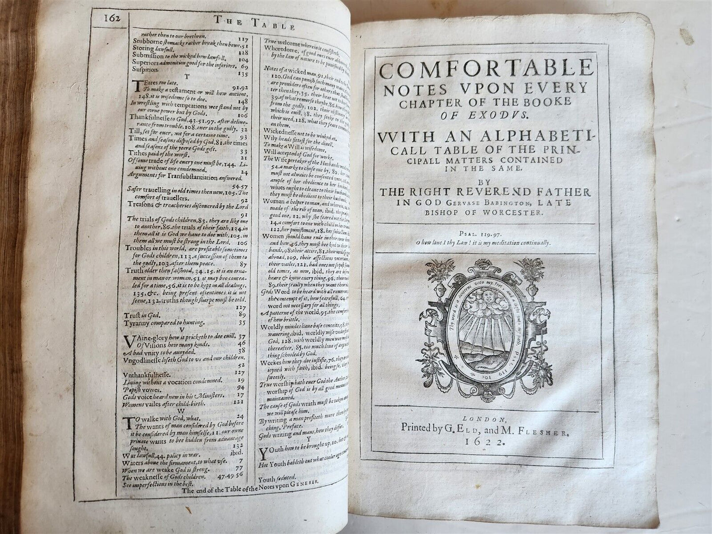 1622 THE WORKES of the RIGHT REVEREND FATHER in GOD BABINGTON antique in ENGLISH