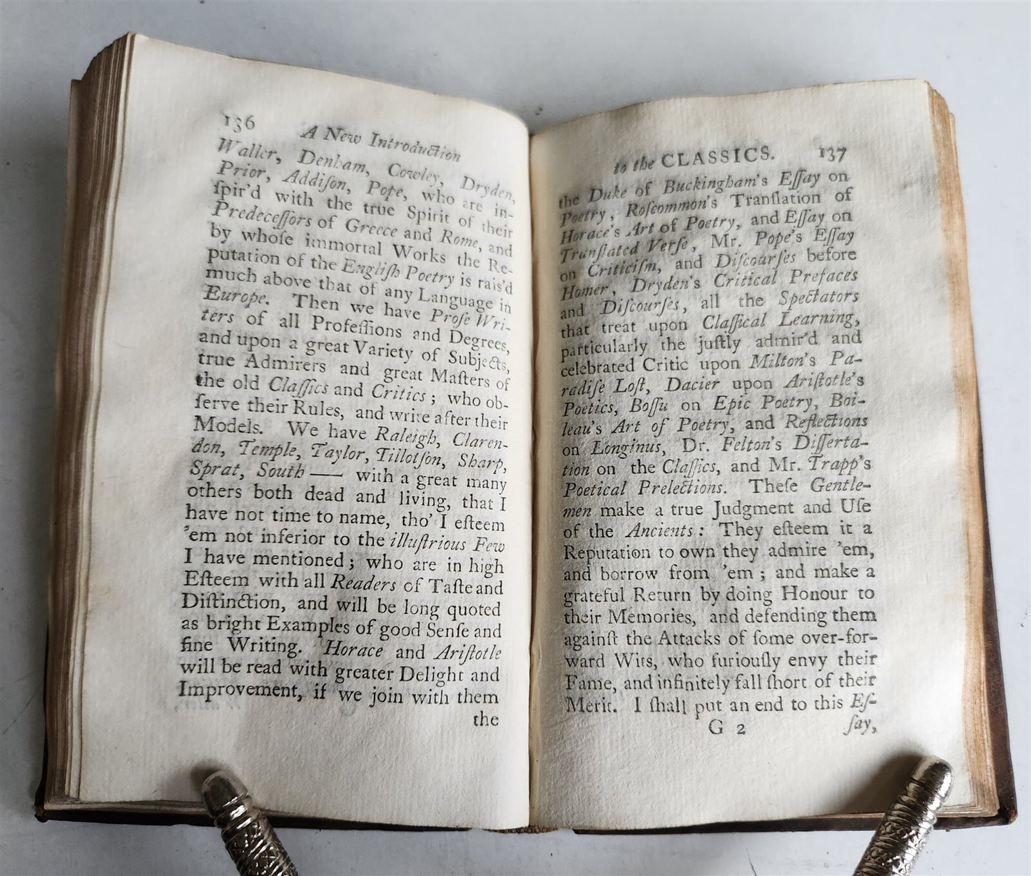 1737 INTRODUCTION TO THE CLASSICS antique by Anthony Blackwall in ENGLISH