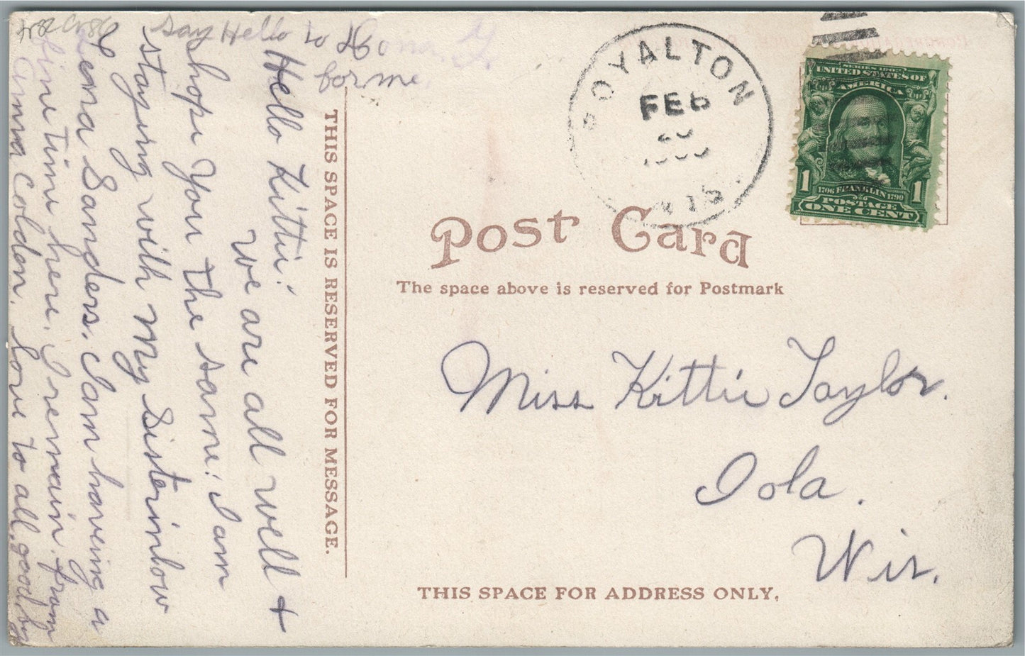 ROYALTON WI CONGREGATIONAL CHURCH ANTIQUE POSTCARD