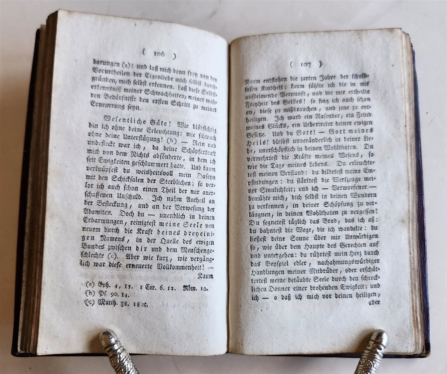 1798 THEOLOGY by Eckartshausen in GERMAN ILLUSTRATED antique DECORATIVE BINDING