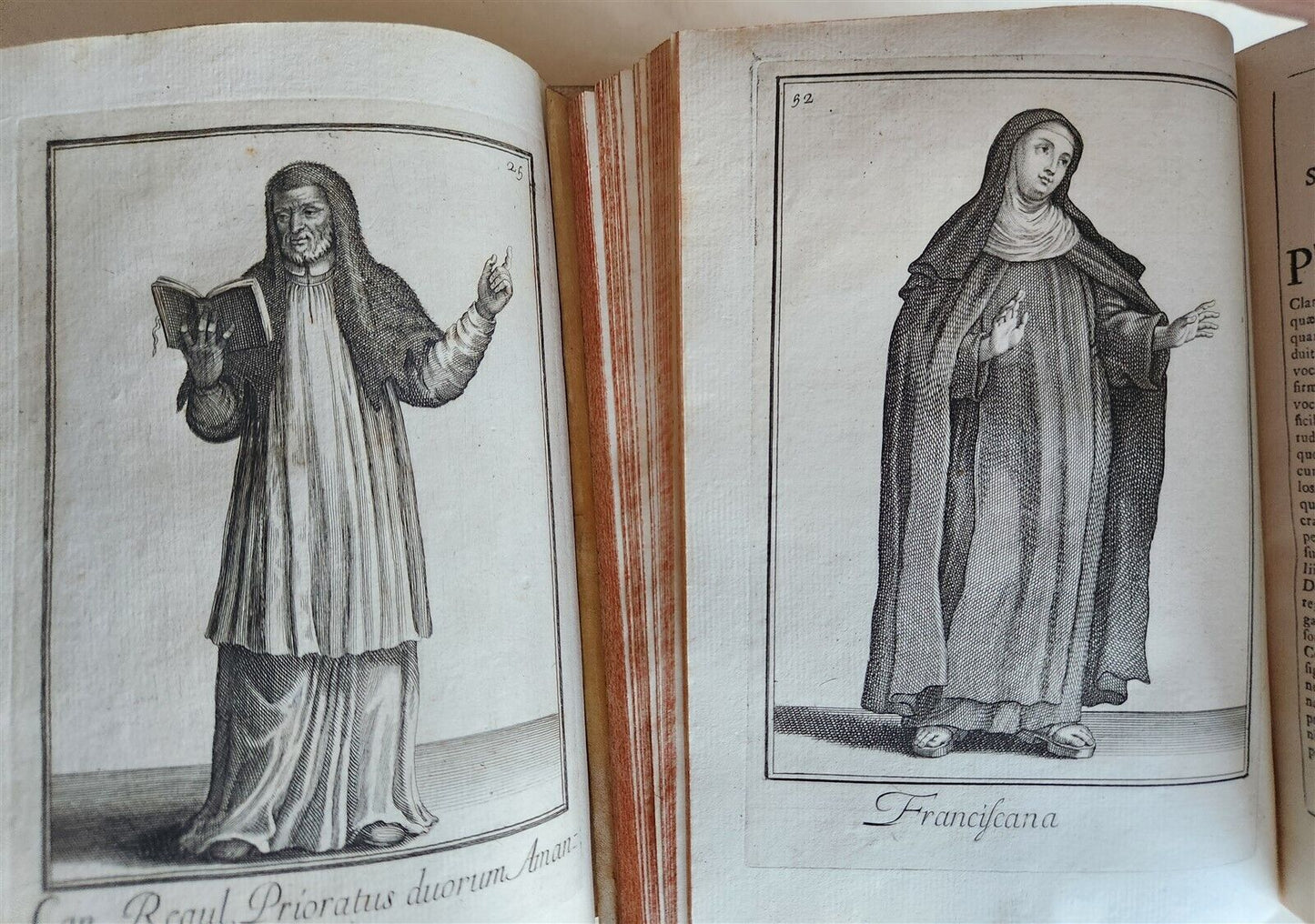 1706 ORDER of MILITANT CHURCH illustrated w/ 244 PLATES 2 VOLS antique VELLUM