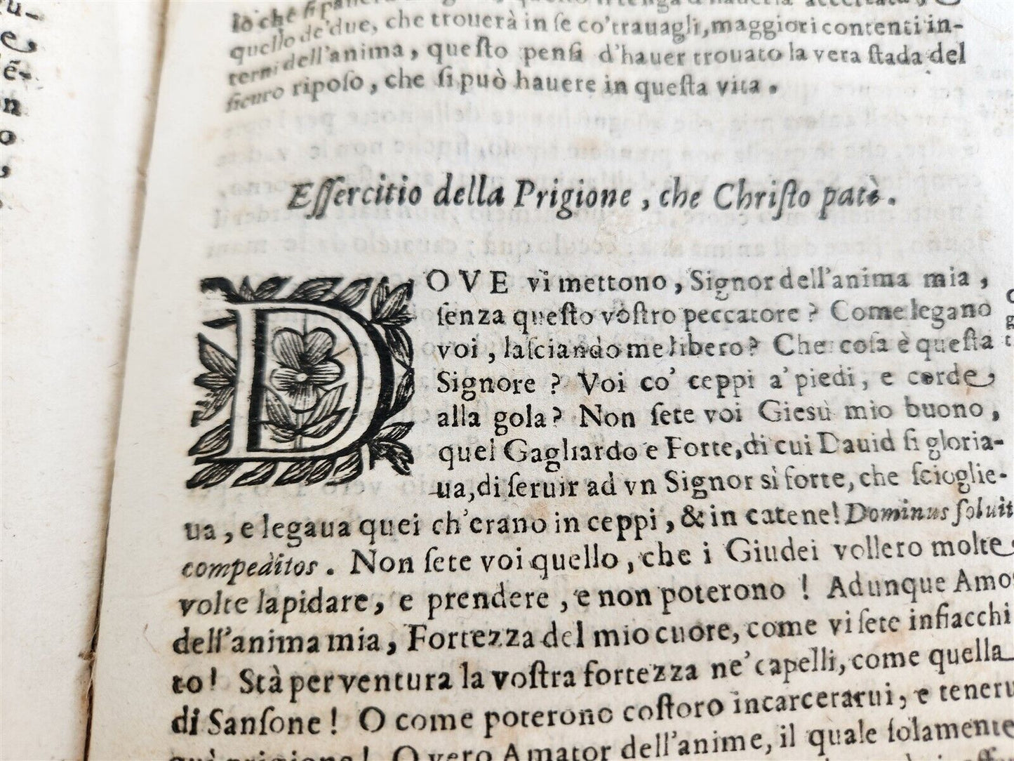 1644 TRAVAGLI DI GIESU by Fr. Tomaso di Gesu antique Travails of Jesus VELLUM