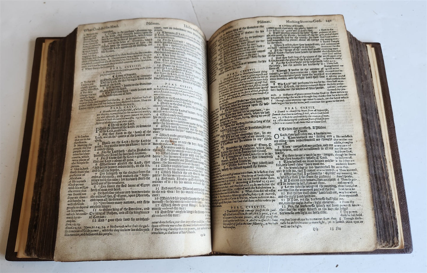 1608 BIBLE in ENGLISH antique Old & New Testament printed by ROBERT BARKER