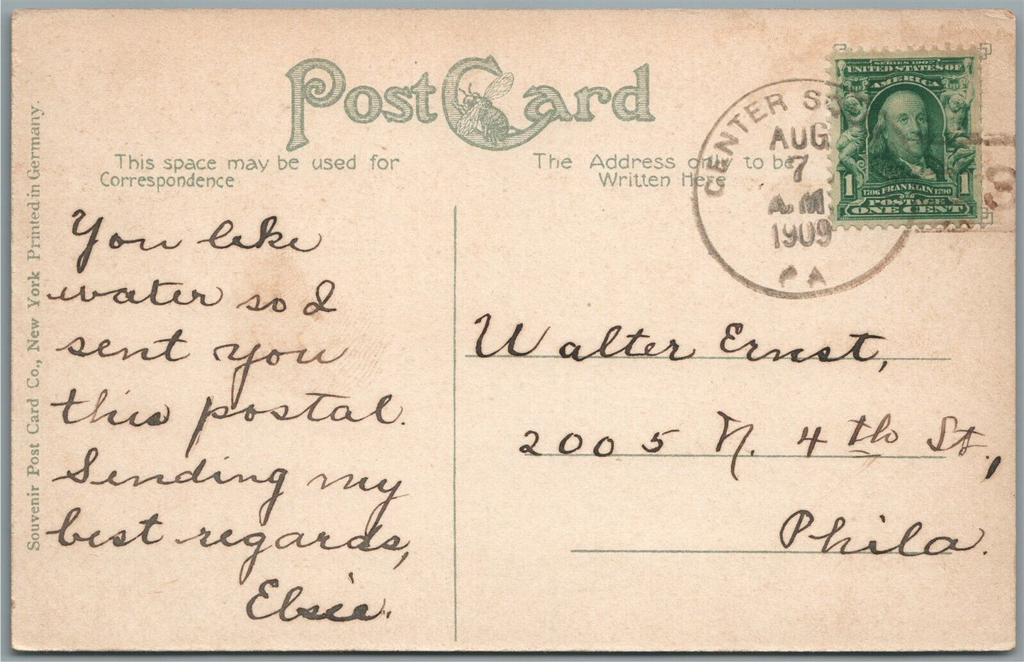 NORRISTOWN PA DE KALB STREET BRIDGE ANTIQUE POSTCARD