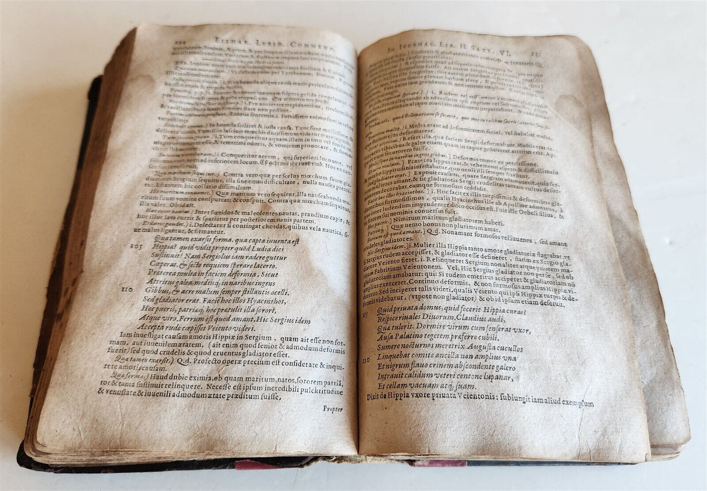 1619 SATYRARUM by Juvenalis & Persius Flaccus antique in LATIN