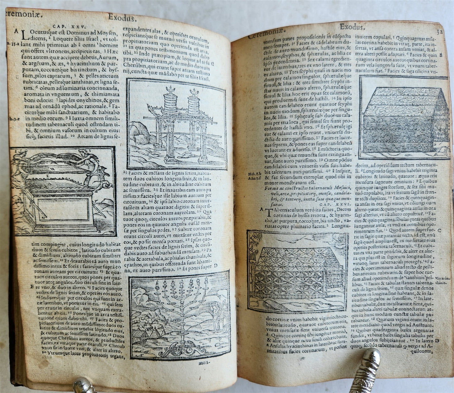 1563 BIBLE in LATIN antique ILLUSTRATED 16th century BIBLIA