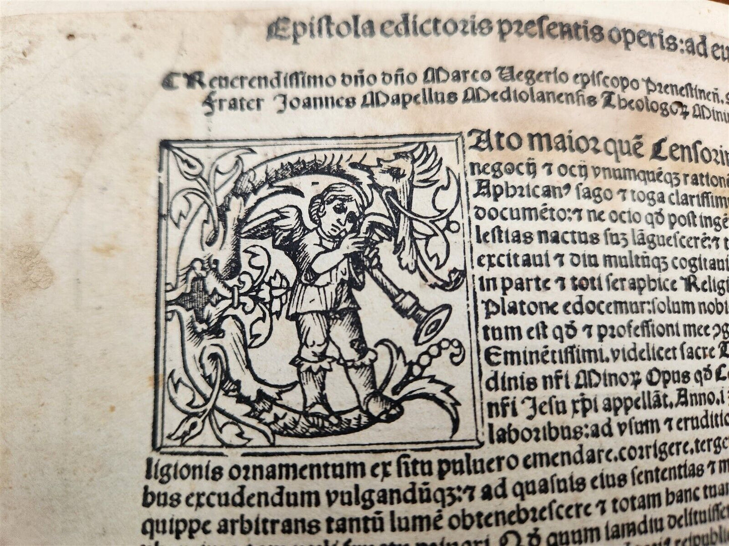 1513 POST-INCUNABULA HISTORY of FRANCISCANS ORDER antique Vellum Bound RARE