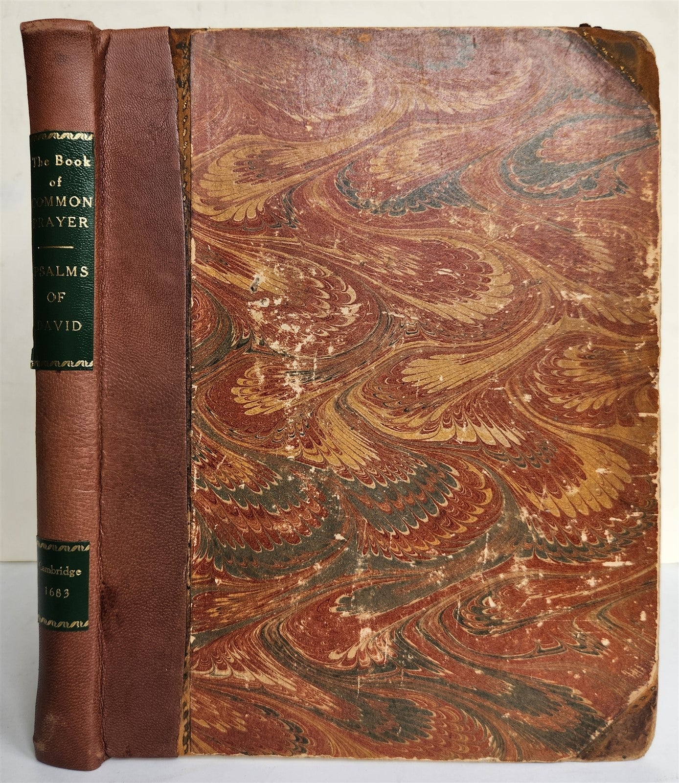 1683 BOOK of COMMON PRAYER w/ PSALMS of DAVID antique in ENGLISH