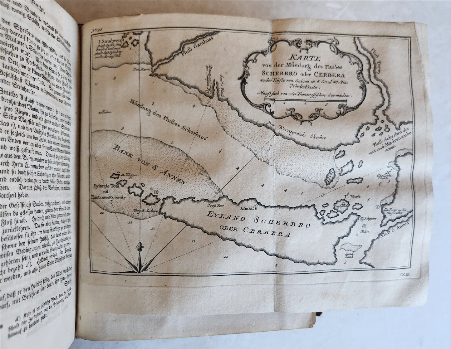 1748 HISTORY of TRAVELS Guinea Benin & Sierra Leone antique ILLUSTRATED