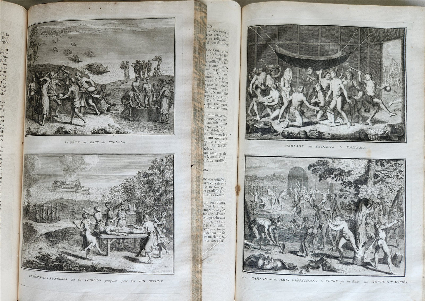1741 HISTOIRE des CEREMONIES et COUTUMES de PEUPLES DU MONDE 7 vols antique