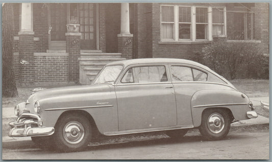 1952 PLYMOUTH CONCORD 2 DOOR SEDAN VINTAGE POSTCARD