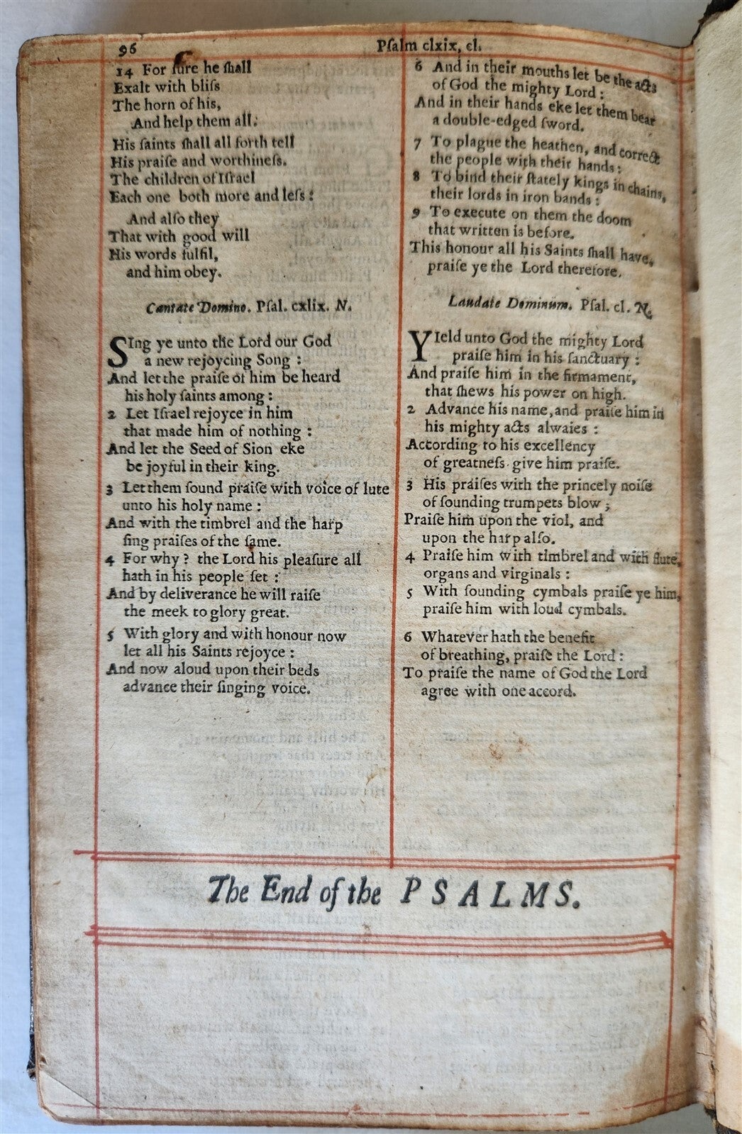1679 BIBLE ENGLISH 2 VOLUMES antique Old & New Testament w/ Concordance & Psalms