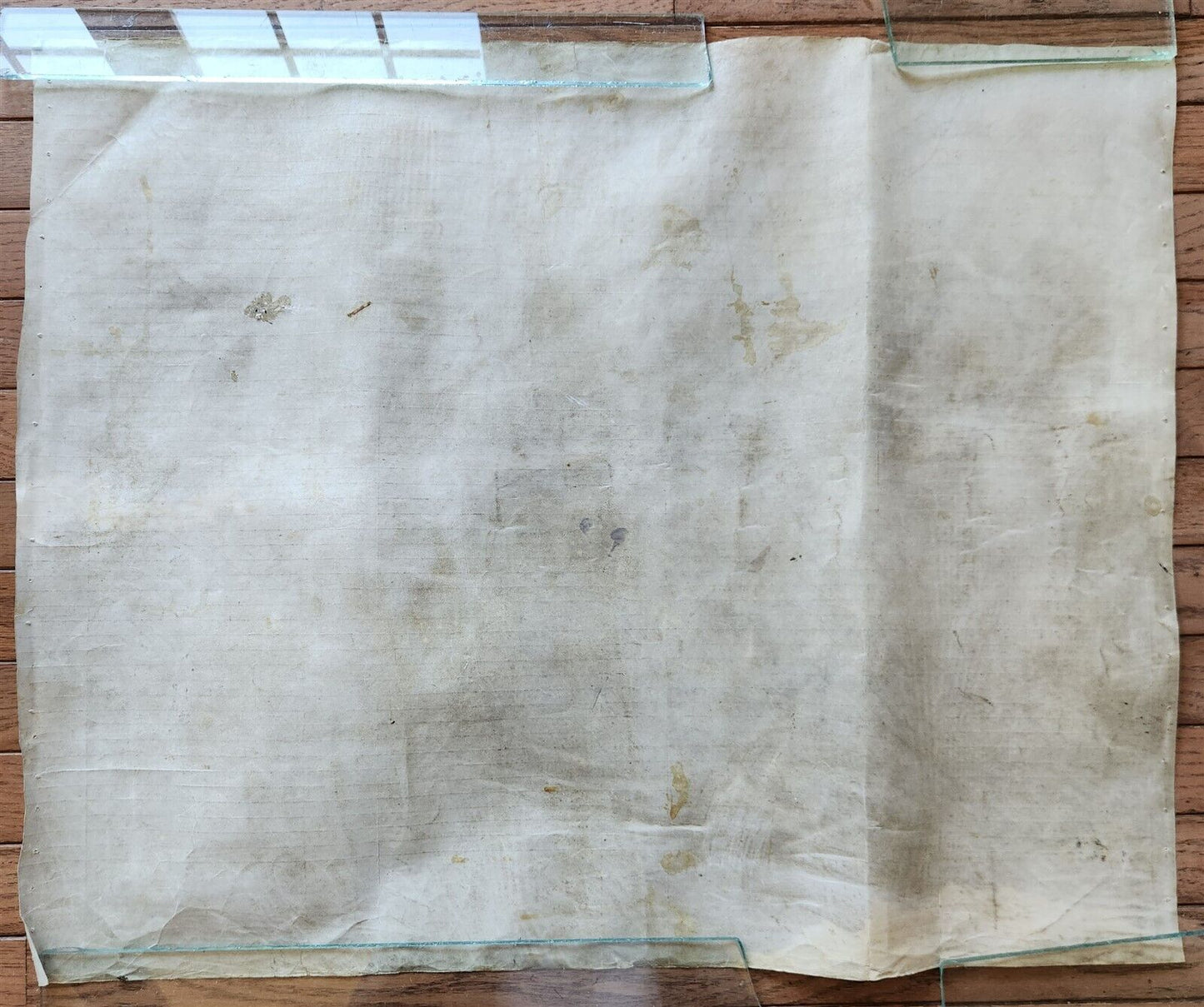 TORAH SCROLL FRAGMENT MANUSCRIPT on VELLUM antique BIBLE GENESIS 44:30-48:5