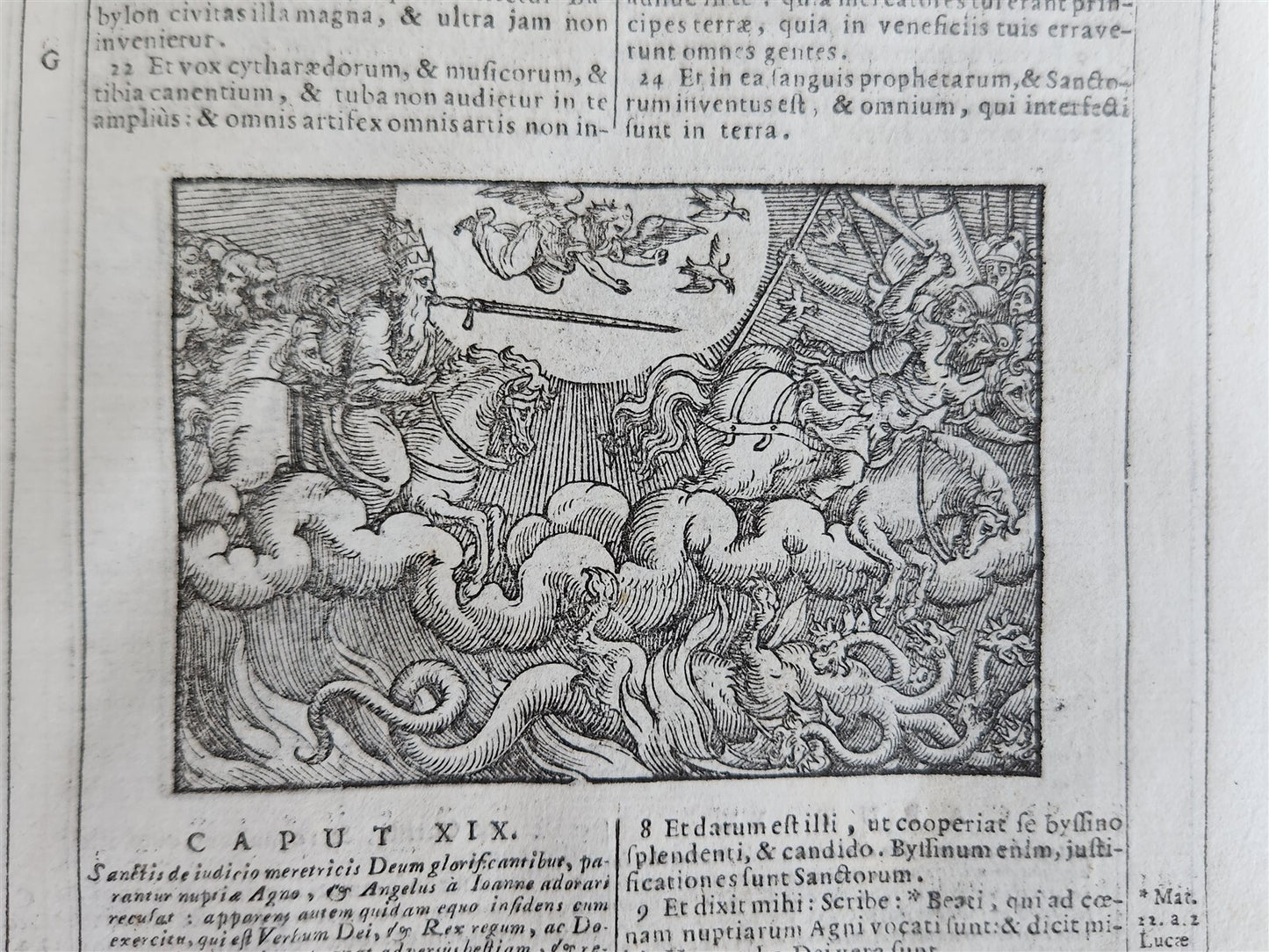 1721 BIBLE in LATIN FULLY ILLUSTRATED antique vellum bound