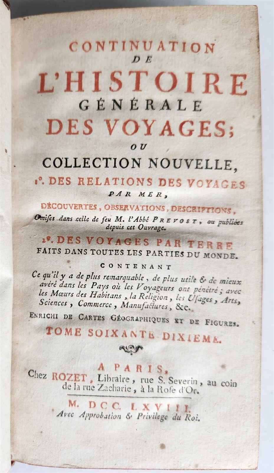 1768 HISTOIRE des VOYAGES antique Vol.70 LENA RIVER SIBERIA RUSSIA illustrated