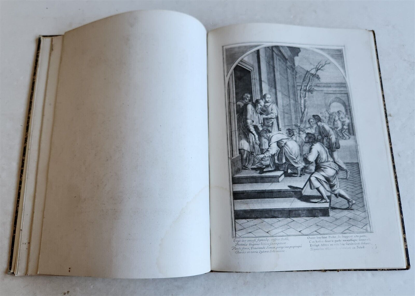 1750 LIFE of ST. BRUNO FULLY ILLUSTRATED LARGE FOLIO antique in FRENCH