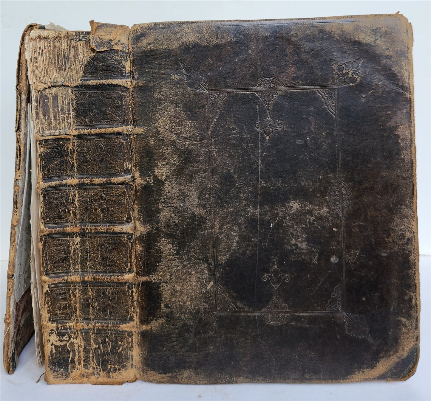 1683 BIBLE in ENGLISH Oxford, at the Theatre antique w/ BOOK of PSALMES