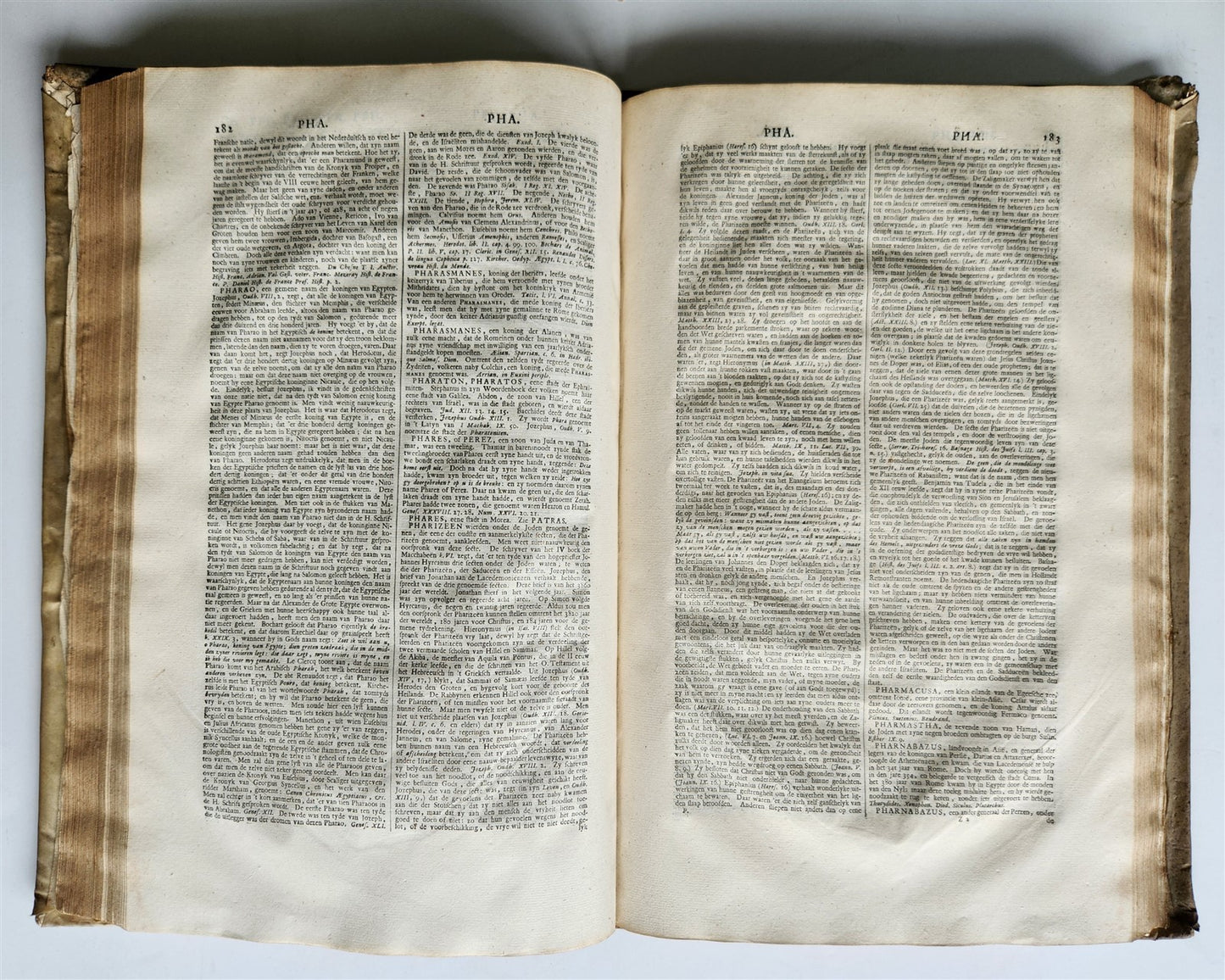 1733 HISTORICAL GEOGRAPHICAL GENEALOGICAL DICTIONARY 7 VOLS antique VELLUM FOLIO