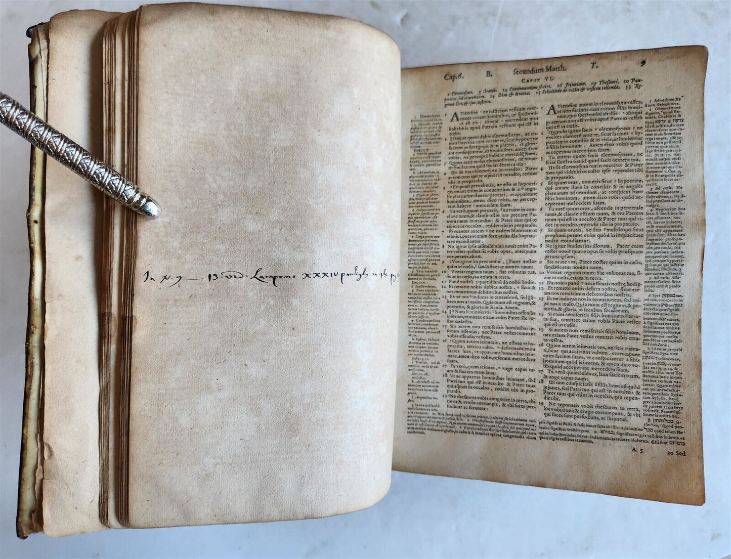 1585 BIBLE in LATIN printed in LONDON antique VELLUM 16th CENTURY NEW TESTAMENT