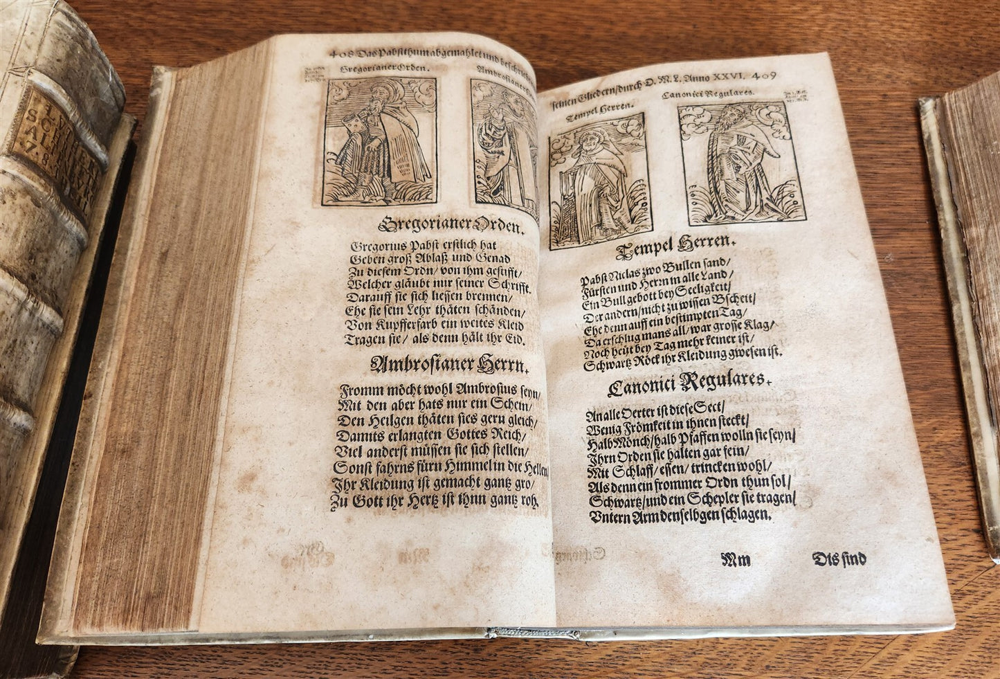 1661-1664 MARTIN LUTHER WORKS 7 FOLIO VOLS antique VELLUM in GERMAN ILLUSTRATED