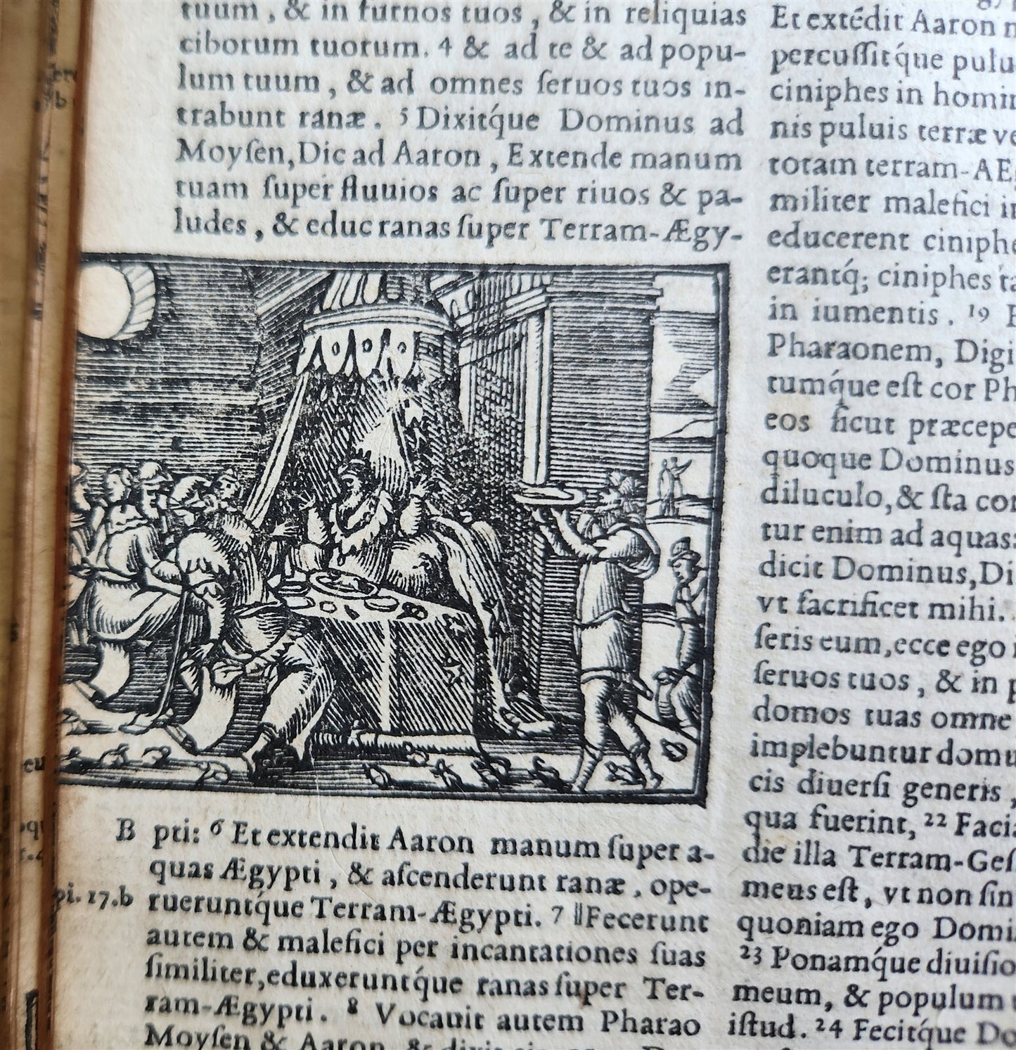 1563 BIBLE in LATIN antique ILLUSTRATED 16th century BIBLIA
