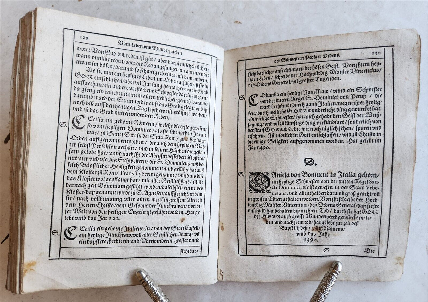 1596 HISTORICAL DESCRIPTION SHORT CHRONICLE of DOMINICAN ORDER antique VELLUM