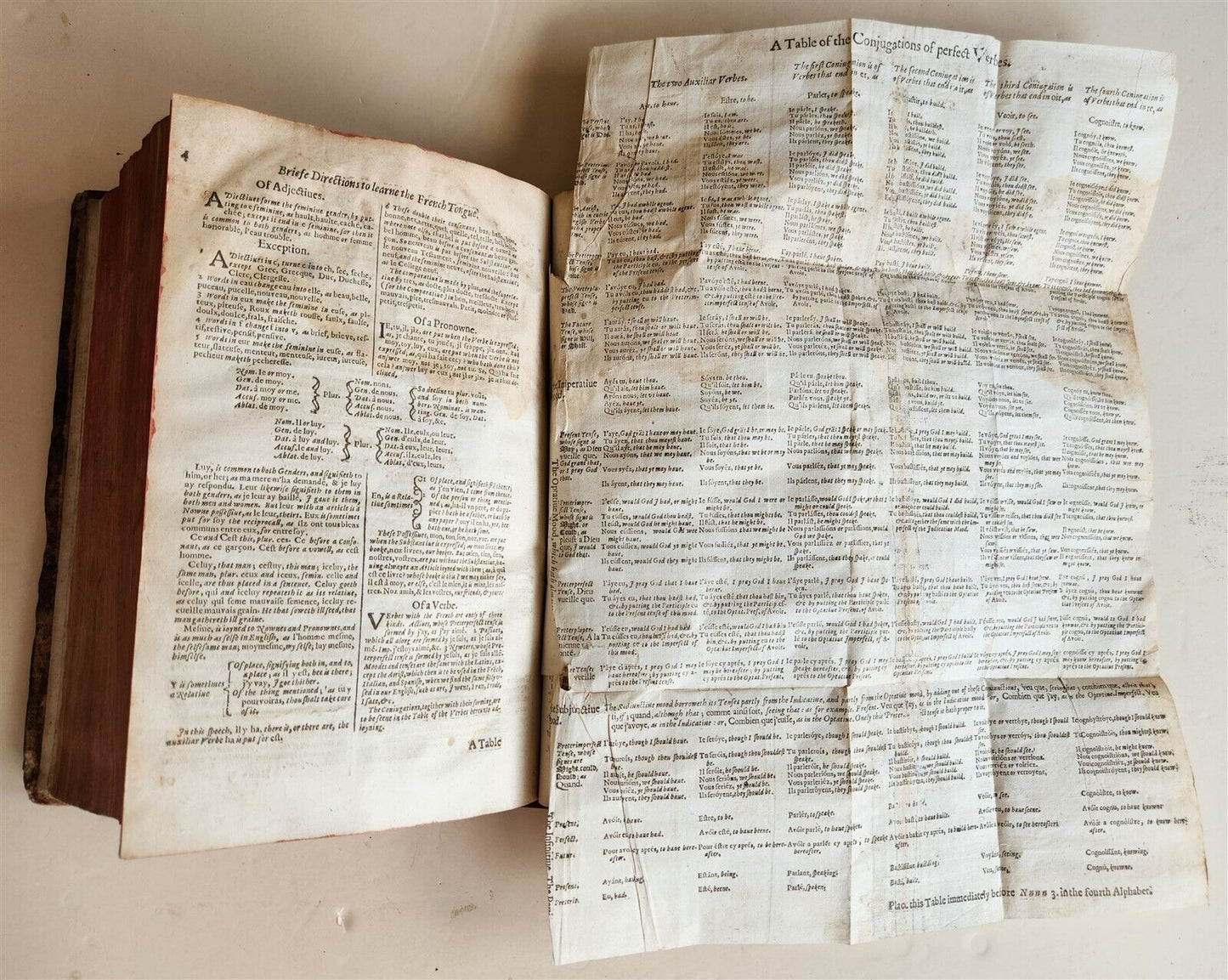 1632 DICTIONARIE of FRENCH & ENGLISH TONGUES by Randle Cotgrave antique ENGLISH