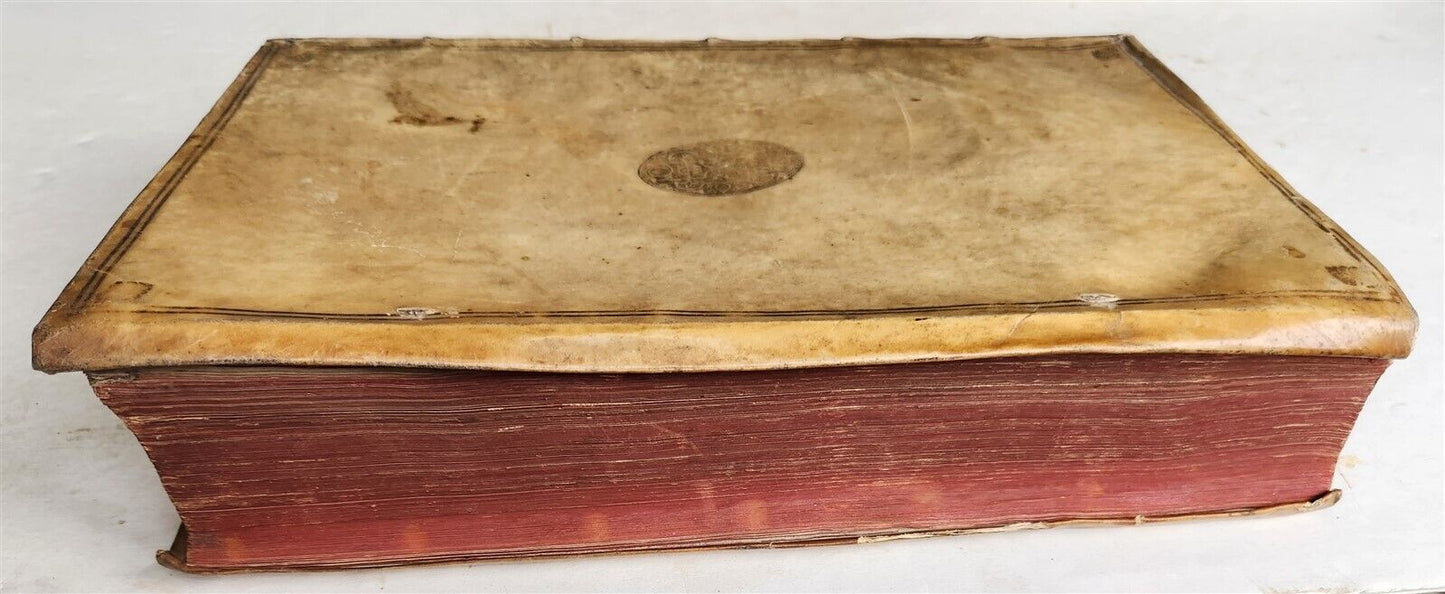 1581 HISTORIAE ECCLESIASTICAE SCRIPTORE GRAECI antique VELLUM BOUND FOLIO 16th C
