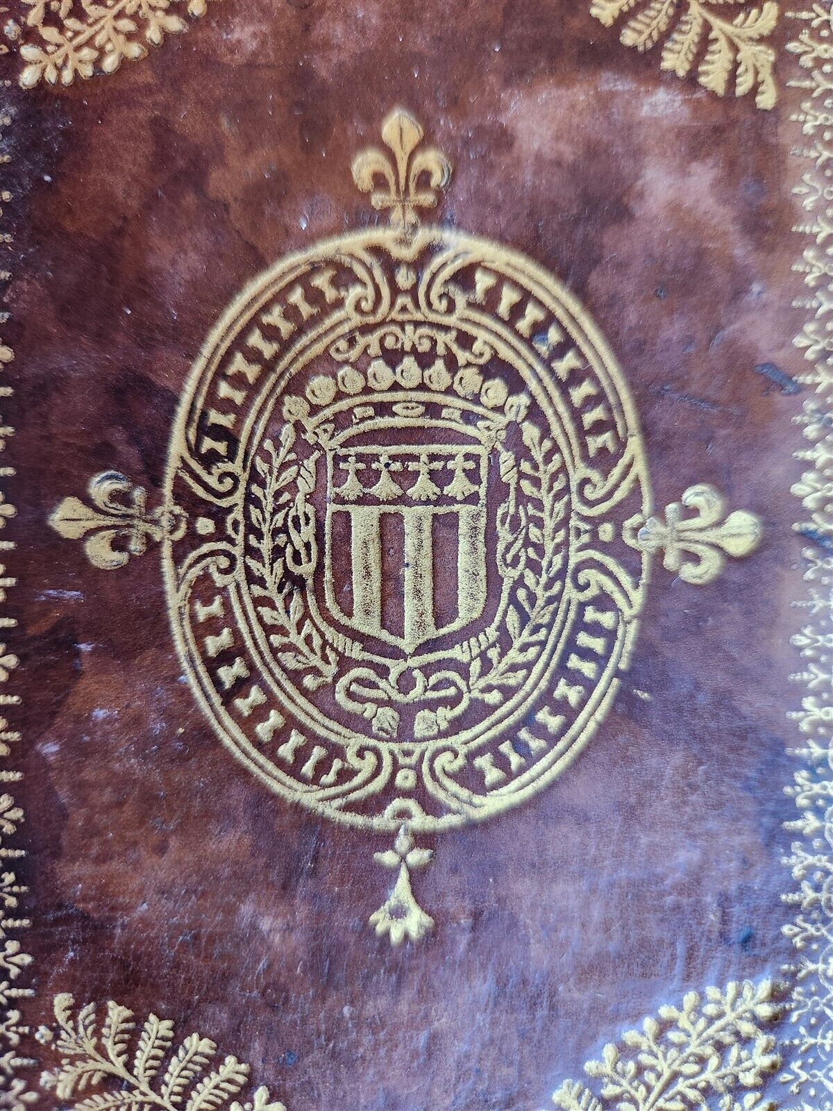 1621 POETRY by PIERRE MOUSSON antique DECORATIVE BINDING