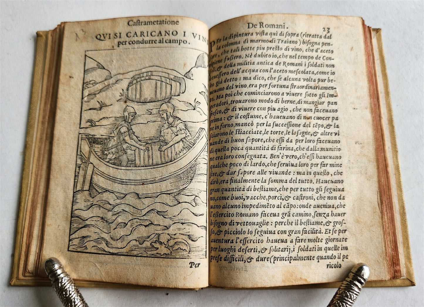 1583 TURKISH & ROMAN MILITARY antique ILLUSTRATED OTTOMAN EMPIRE vellum binding