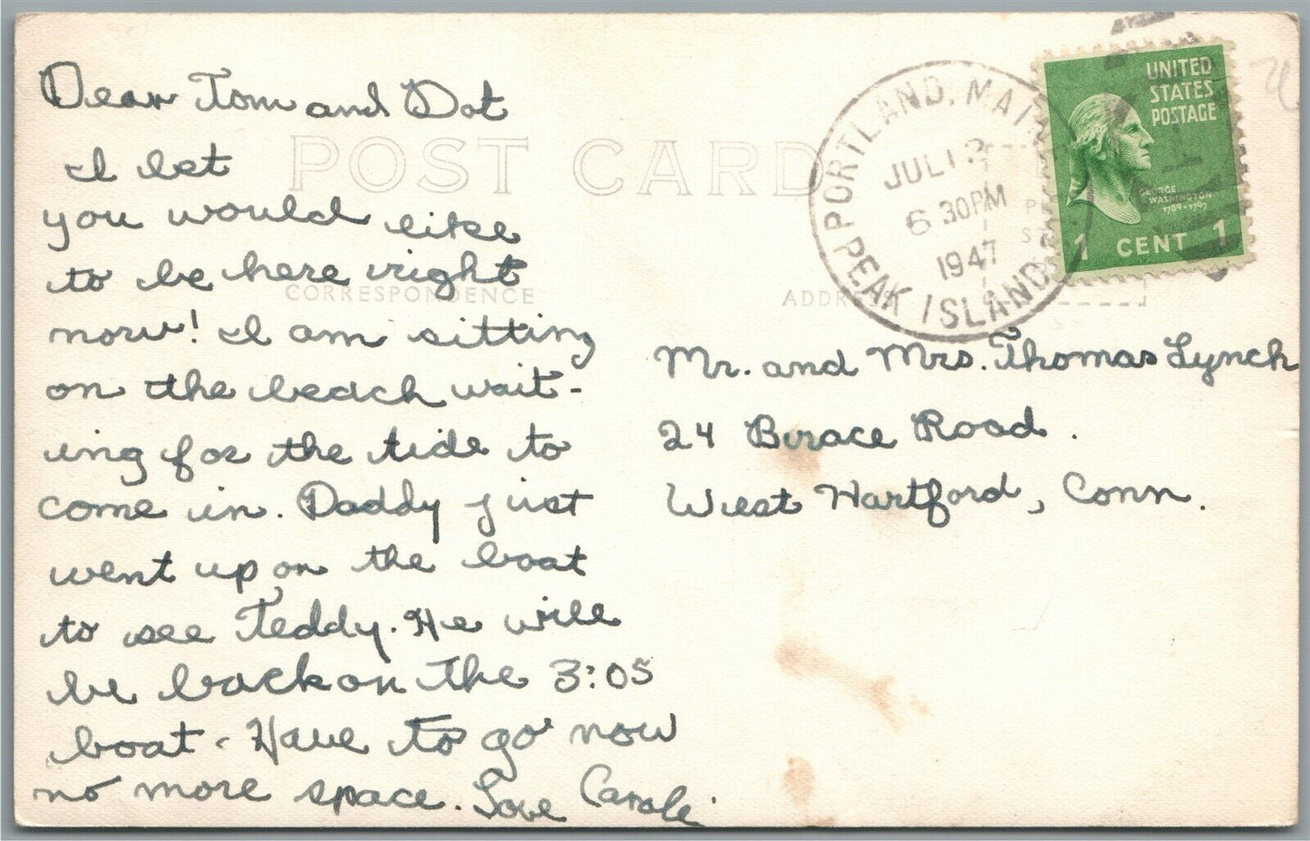 PORTLAND ME LIGHTHOUSE ANTIQUE REAL PHOTO POSTCARD RPPC