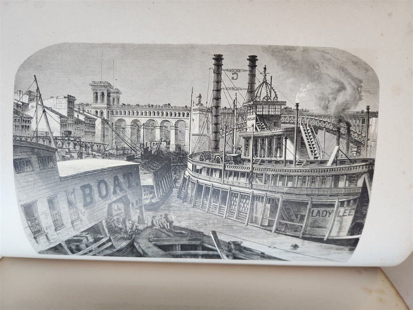 1874 PICTURESQUE AMERICA by WILLIAM BRYANT 2 FOLIO VOLUMES ILLUSTRATED antique