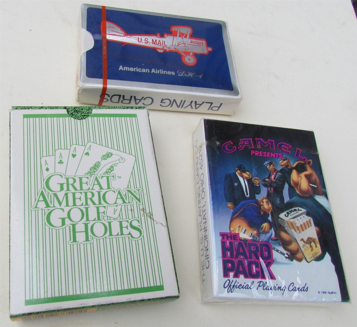 LOT of 3 VINTAGE PLAYING CARDS DECKS