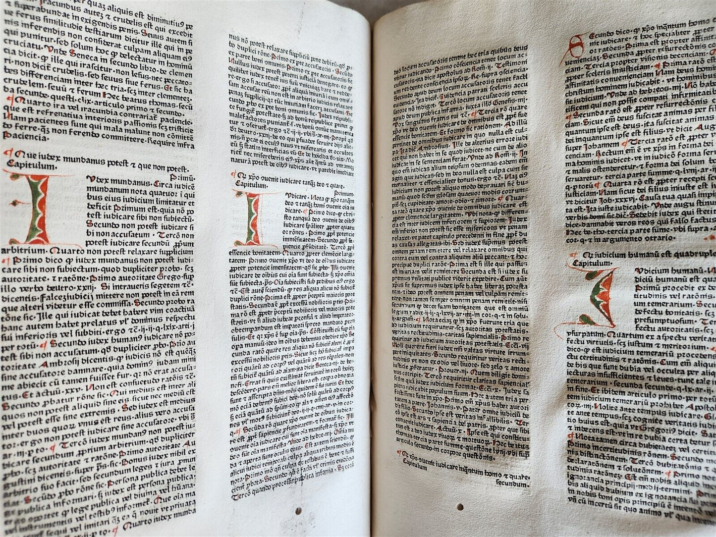 1470s INCUNABULA AMAZING 3 VOLUMES FOLIO SET antique INCUNABLE Pantheologia
