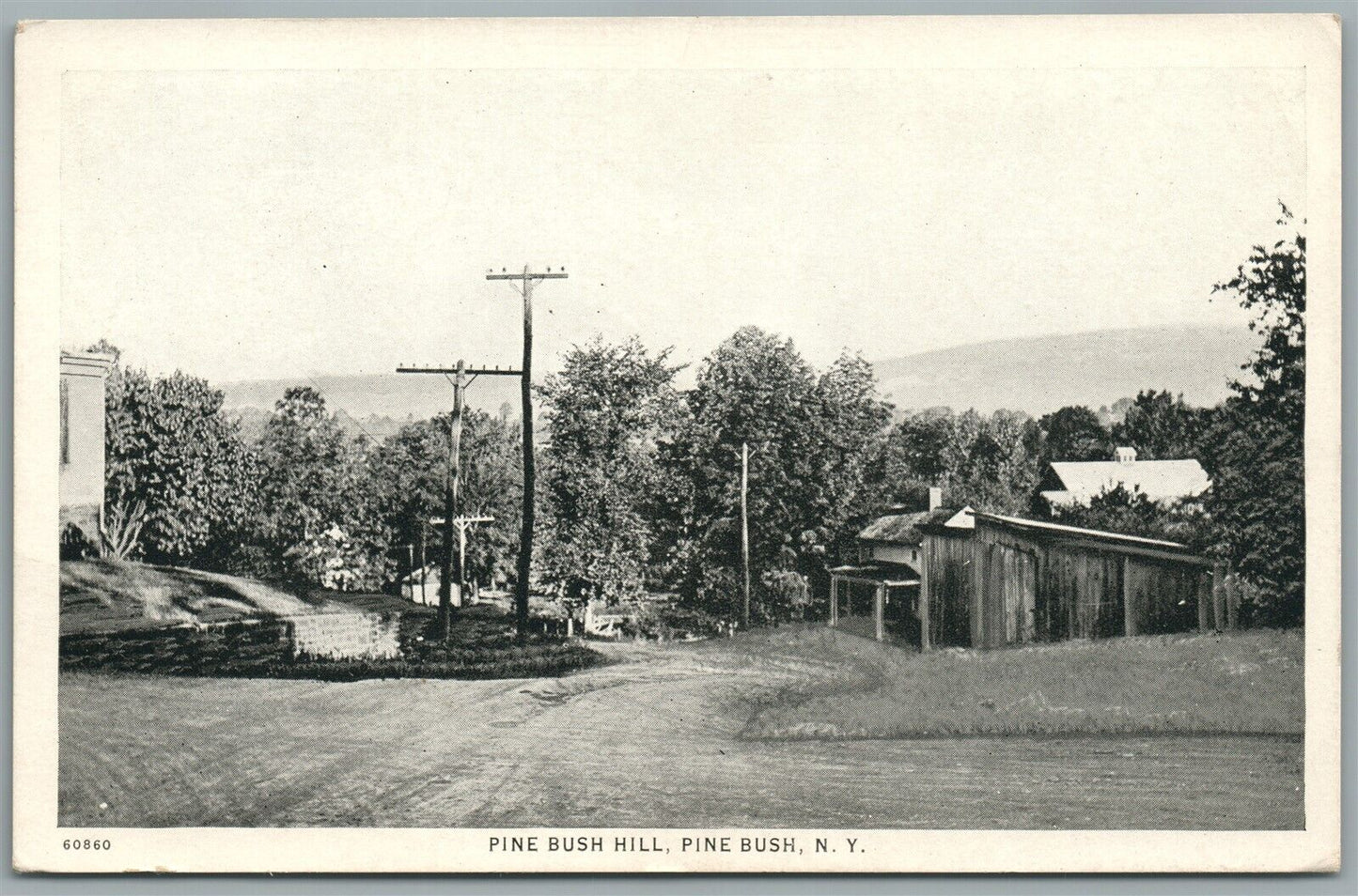 PINE BUSH HILL NY ANTIQUE POSTCARD