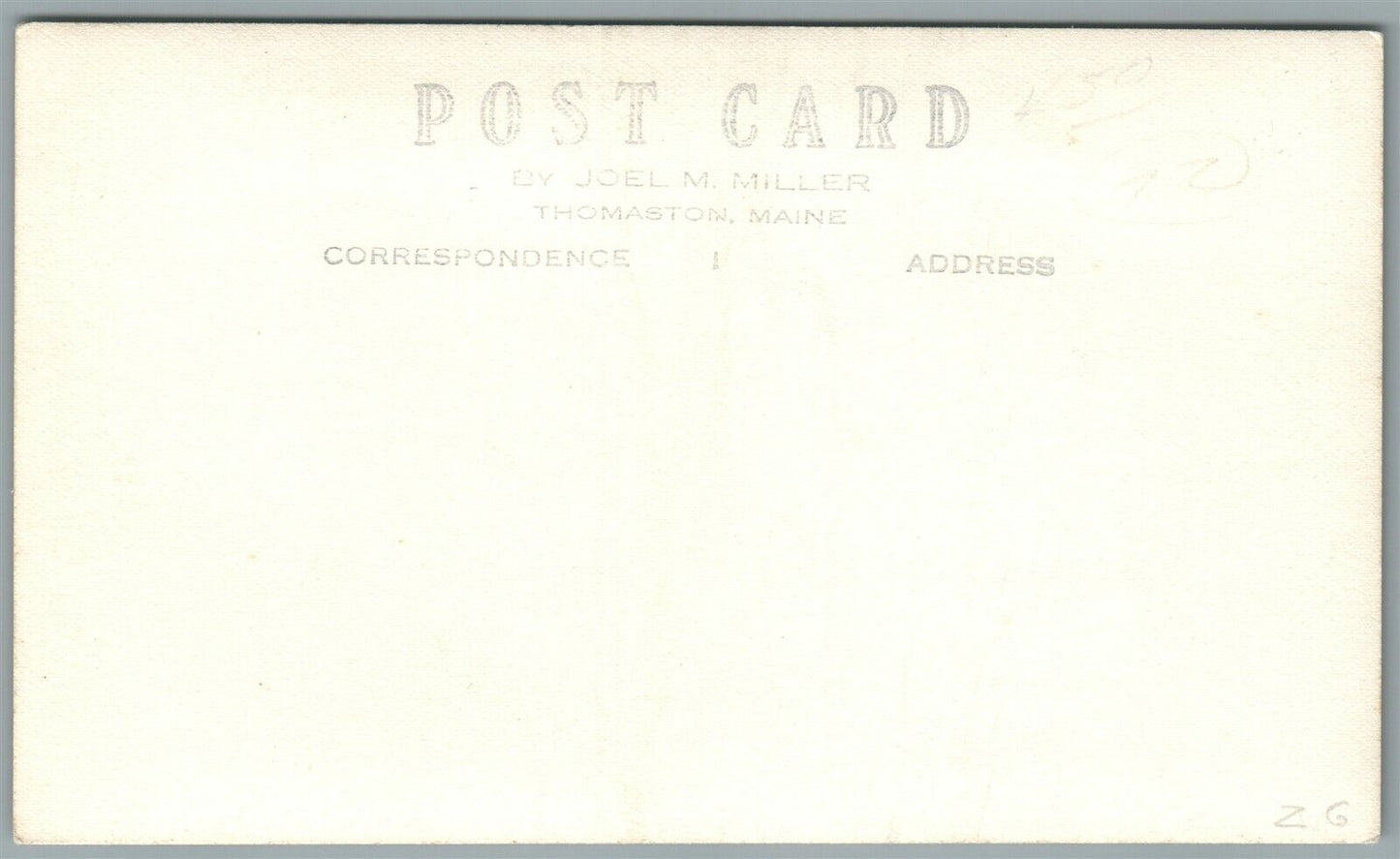 THOMASTON ME BAPTIST CHURCH ANTIQUE REAL PHOTO POSTCARD RPPC