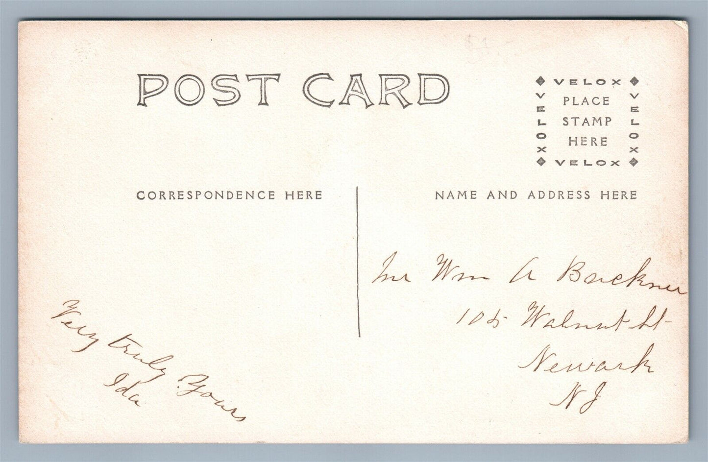 SPRINGFIELD VT SUMMER HILL ANTIQUE REAL PHOTO POSTCARD RPPC