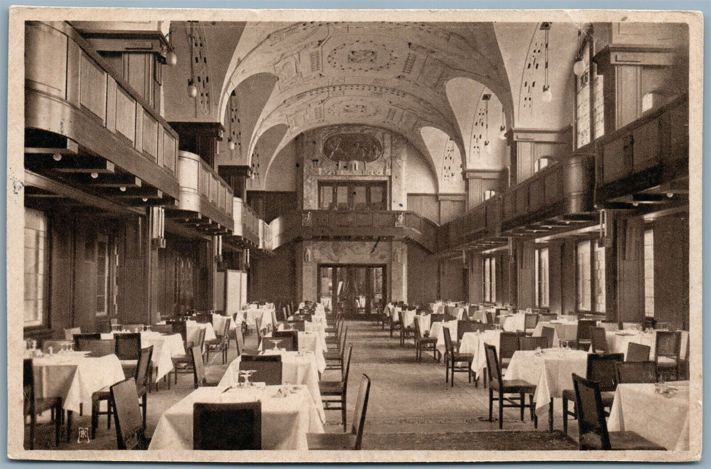 GERMANY BERLIN WEINHAUS RHEINGOLD RESTAURANT 1908 ANTIQUE POSTCARD