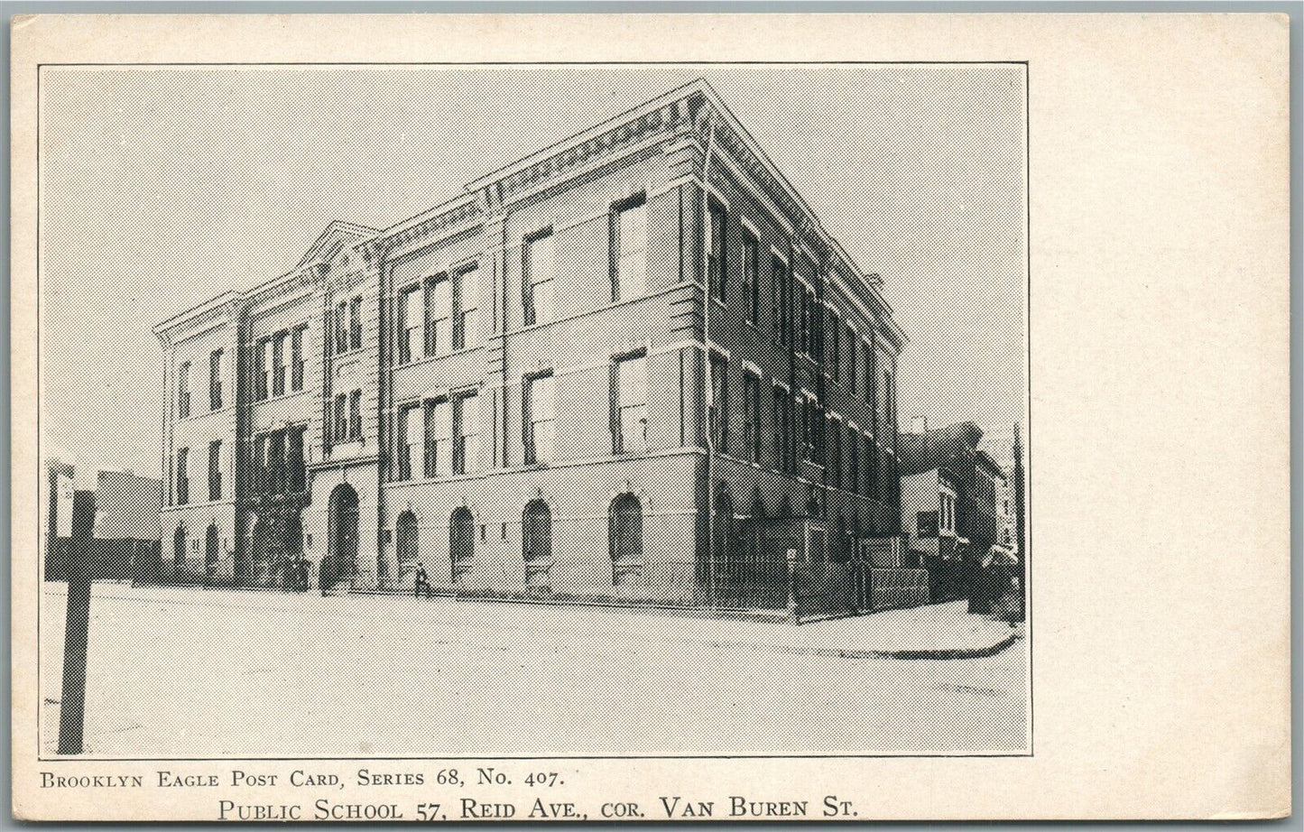 BROOKLYN NY PUBLIC SCHOOL No. 57 ANTIQUE POSTCARD