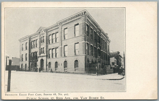 BROOKLYN NY PUBLIC SCHOOL No. 57 ANTIQUE POSTCARD