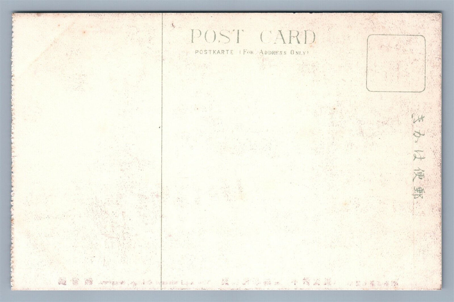 JAPAN SAPPORO AGRICULTURAL COLLEGE ANTIQUE JAPANESE POSTCARD