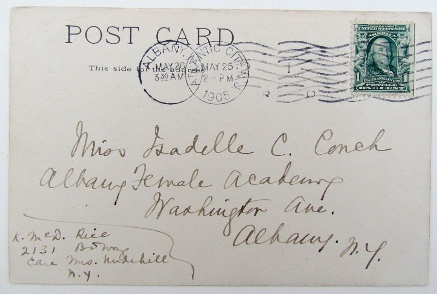 VINTAGE 1905 POSTCARD ATLANTIC CITY NEW JERSYEY A NET HAUL FISHING