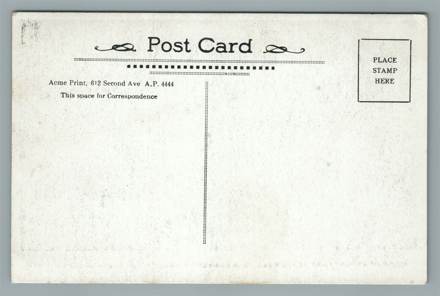 RUINS of ASBURY PARK NJ AFTER STORM 1944 VINTAGE POSTCARD