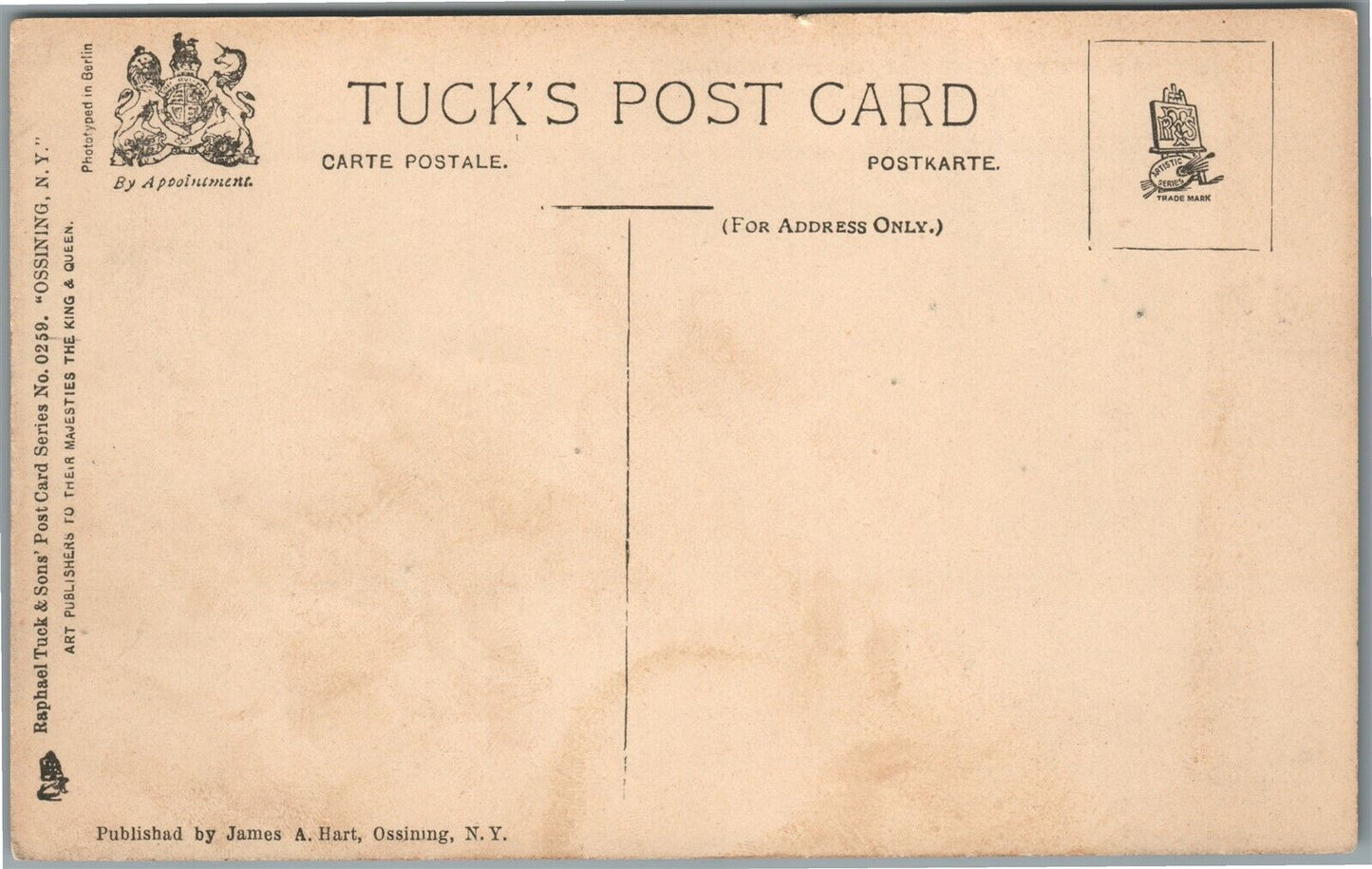 SCARBORO STATION NY ANTIQUE POSTCARD