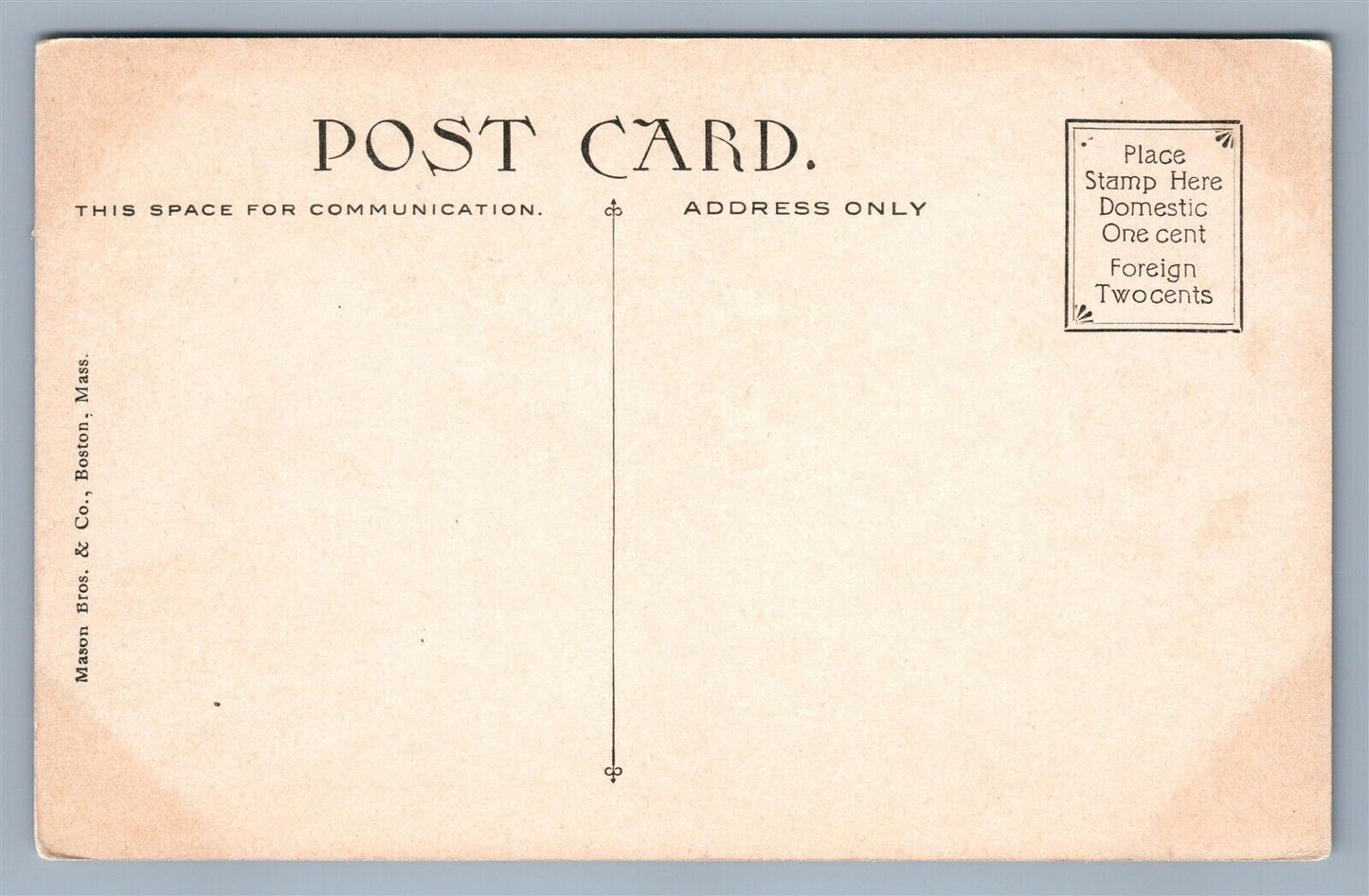 LOWELL MA ENTRANCE TO WILLOW DATE ANTIQUE POSTCARD