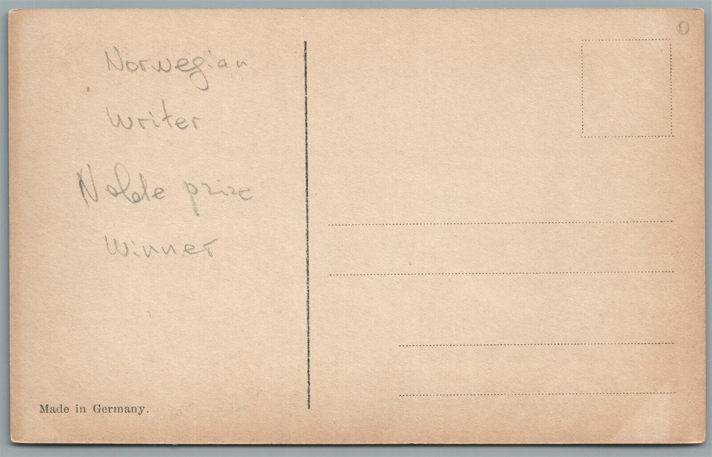 NORWEGIAN WRITER NOBLE PRIZE WINNER BJORNSON ANTIQUE REAL PHOTO POSTCARD RPPC