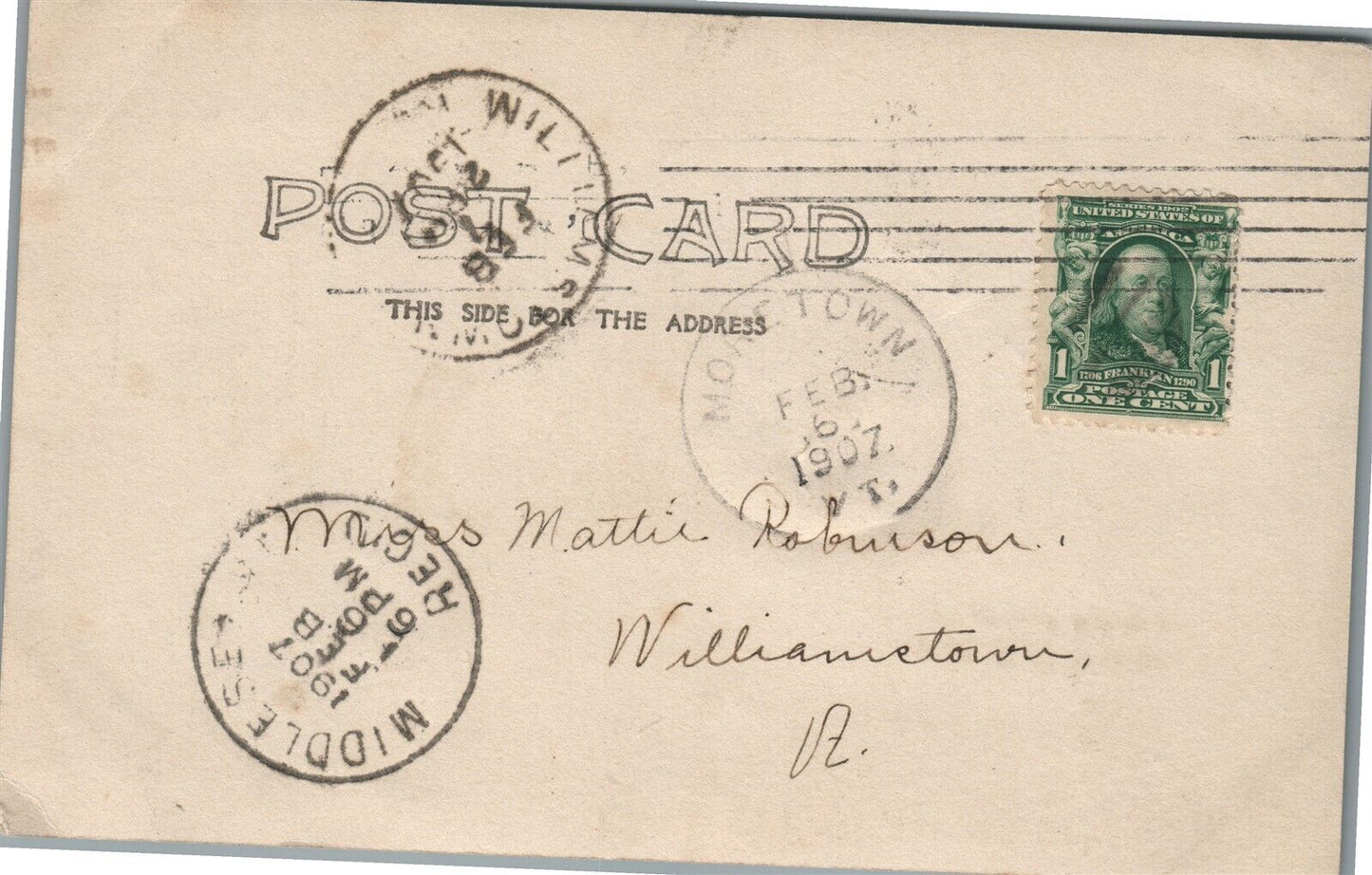 WILLIAMSTOWN VT UNITED CHURCH ANTIQUE REAL PHOTO POSTCARD RPPC