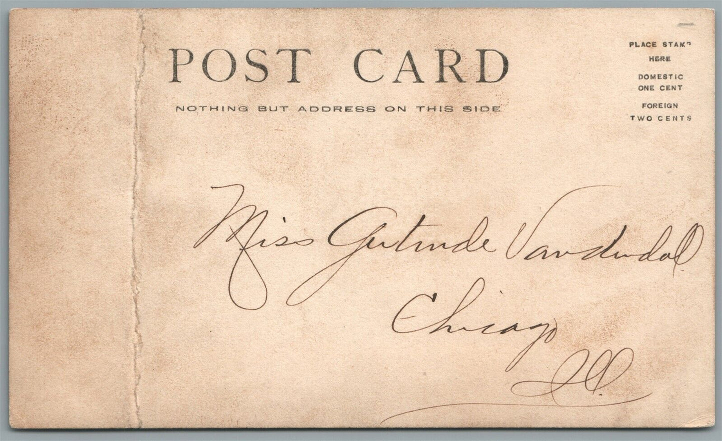 BABY BOY W/ GLOBE 1905 ANTIQUE REAL PHOTO POSTCARD RPPC