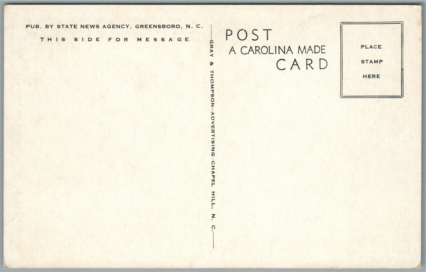 GREENSBORO NC COLLEGE FOR WOMEN VINTAGE POSTCARD